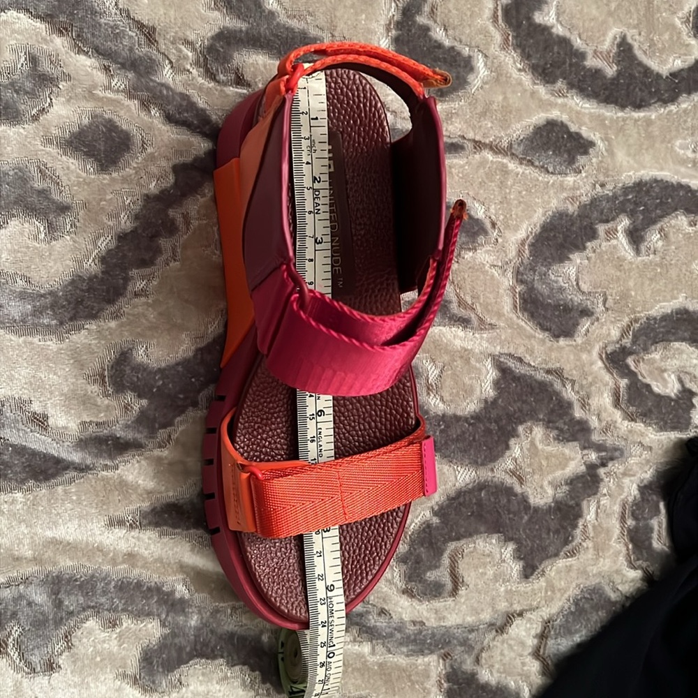 United Nude Burgundy and Orange Sandals - Picture 9 of 9